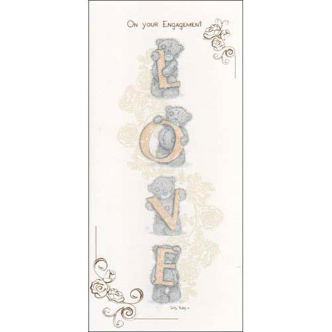 On Your Engagement Me to You Bear Card £1.80